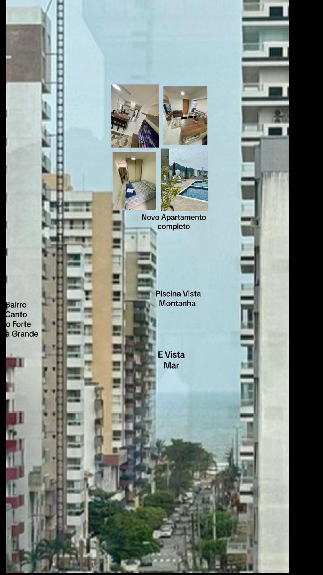 Novo Apto Canto Do Forte, Rua Praia Vista Montanha, Com Wi Fi, Homebeach10, 01 Vaga De Garagem, Melhores Restaurantes Ao Lado Praia Grande  Exterior foto